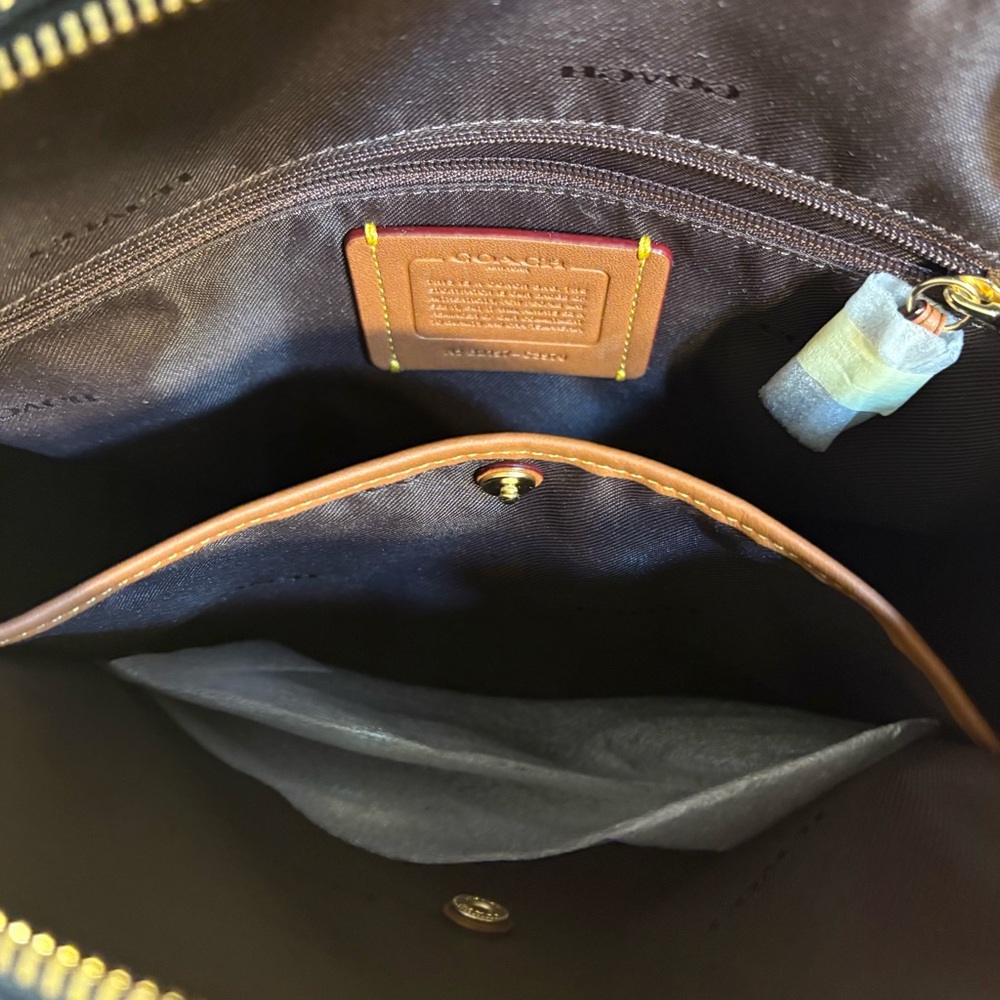 Coach Denim and Leather Elise Satchel - Picture 7 of 9
